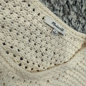 Madewell - Cream Knit Sweater - Size Large